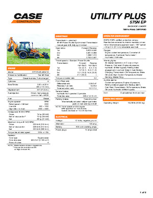 Rovokopači-utovarivači Case 575N EP Utility Plus