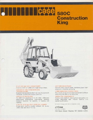 Rovokopači-utovarivači Case 580 C