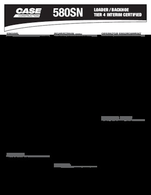 Rovokopači-utovarivači Case 580 SN