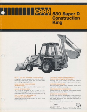 Rovokopači-utovarivači Case 580 Super D