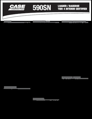 Rovokopači-utovarivači Case 590 SN