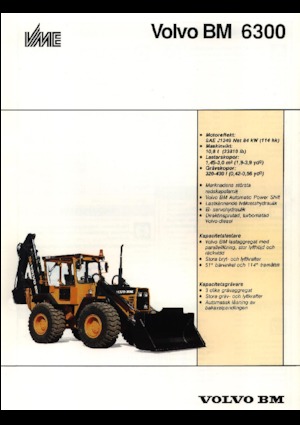 Rovokopači-utovarivači Volvo 6300*