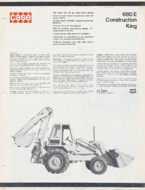 Rovokopači-utovarivači Case 680 E