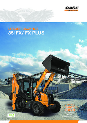 Rovokopači-utovarivači Case 851FX+