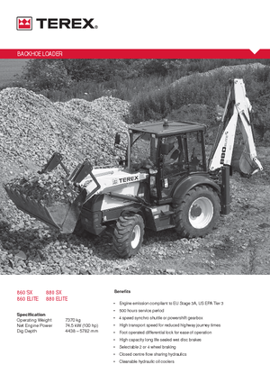 Rovokopači-utovarivači Terex 880 SX