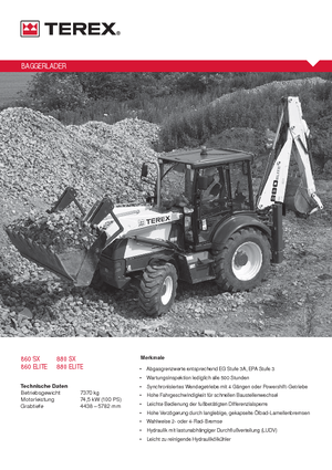 Rovokopači-utovarivači Terex 880 SX