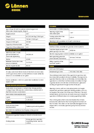 Rovokopači-utovarivači Lännen 8800K