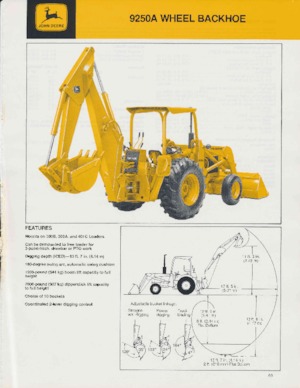 Rovokopači-utovarivači John Deere Construction 9250 A