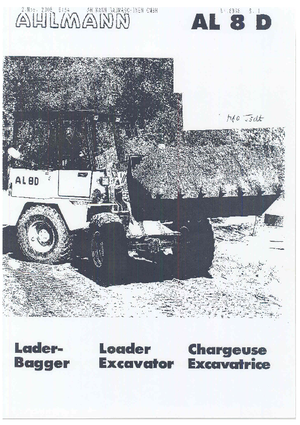 Rovokopači-utovarivači Ahlmann AL 8 D