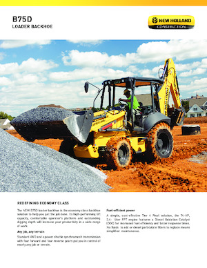Rovokopači-utovarivači New Holland B75D
