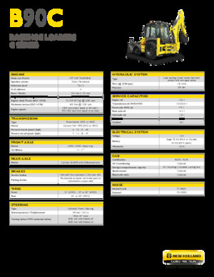 Rovokopači-utovarivači New Holland B90C