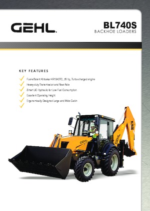 Rovokopači-utovarivači Gehl BL 740S