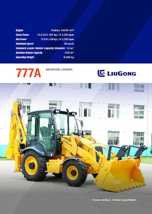 Rovokopači-utovarivači Liugong 777A 
