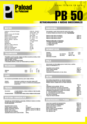 Rovokopači-utovarivači Palazzani PB 50