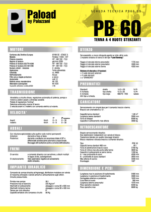 Rovokopači-utovarivači Palazzani PV 60.2