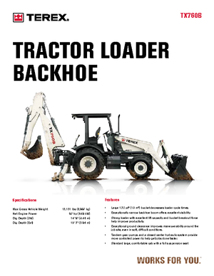 Rovokopači-utovarivači Terex TX 760 B