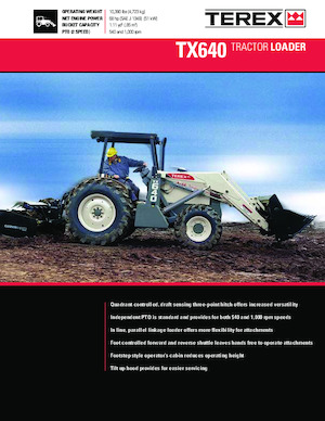 Rovokopači-utovarivači Terex TX640