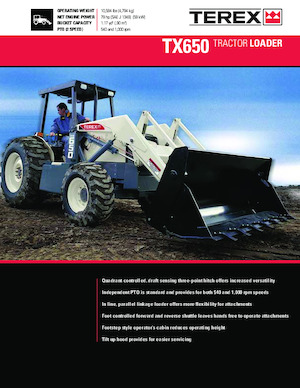 Rovokopači-utovarivači Terex TX650