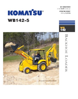 Rovokopači-utovarivači Komatsu WB 142-5