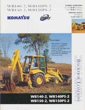Rovokopači-utovarivači Komatsu WB 150-2