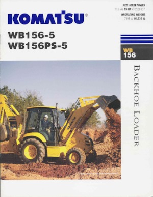 Rovokopači-utovarivači Komatsu WB 156-5