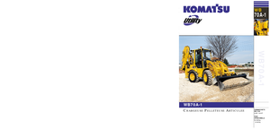 Rovokopači-utovarivači Komatsu WB70A-1