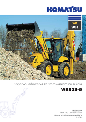 Rovokopači-utovarivači Komatsu WB93S-5E0