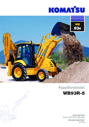 Rovokopači-utovarivači Komatsu WB93R-5 