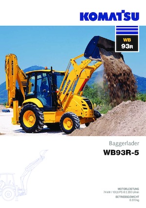 Rovokopači-utovarivači Komatsu WB93S-5 