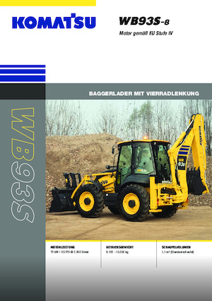 Rovokopači-utovarivači Komatsu WB93S-8