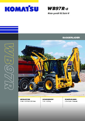 Rovokopači-utovarivači Komatsu WB97R-8E0