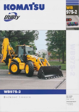 Rovokopači-utovarivači Komatsu WB97S-2