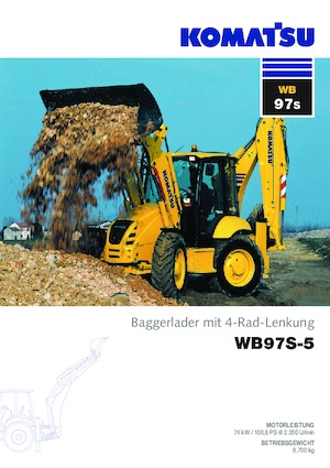 Rovokopači-utovarivači Komatsu WB97S-5 