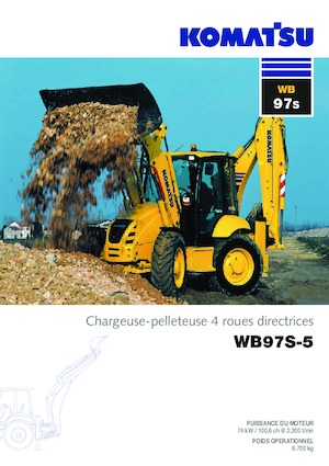 Rovokopači-utovarivači Komatsu WB97S-5 
