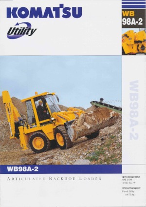 Rovokopači-utovarivači Komatsu WB98A-2