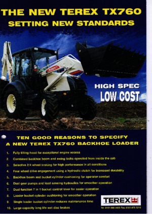 Rovokopači-utovarivači Terex TX 760