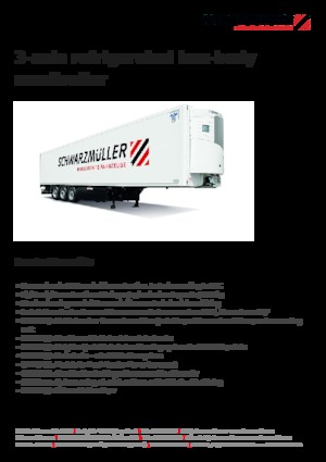 Poluprikolice sa sandukom/suhi kombi Schwarzmüller 3-axle refrigerated box-body semitrailer