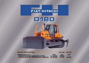 Buldožeri Fiat-Hitachi D 180 XLT
