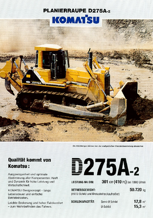 Buldožeri Komatsu D275A-2