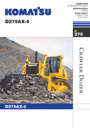 Buldožeri Komatsu D275AX-5E0
