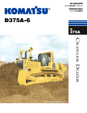 Buldožeri Komatsu D375A-6
