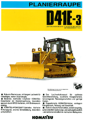 Buldožeri Komatsu D41E-3