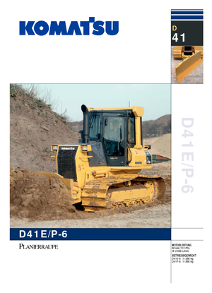 Buldožeri Komatsu D41P-6C