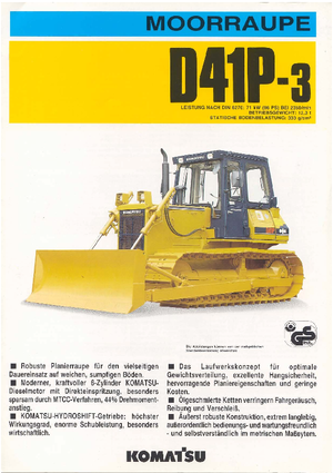 Buldožeri Komatsu D41P-3