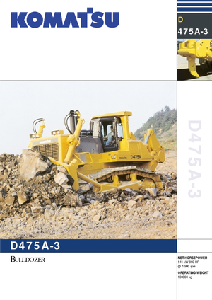 Buldožeri Komatsu D475A-3