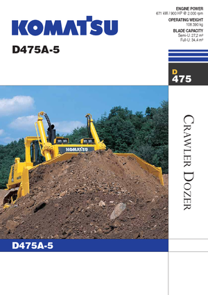 Buldožeri Komatsu D475A-5