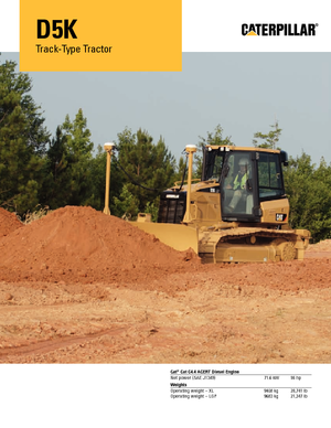 Buldožeri Caterpillar D5K XL