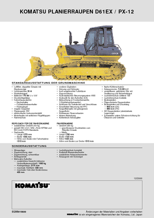 Buldožeri Komatsu D61PX-12