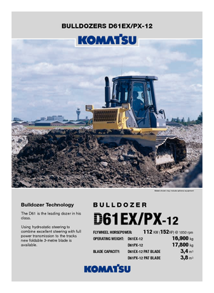 Buldožeri Komatsu D61PX-12