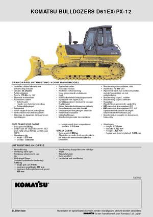 Buldožeri Komatsu D61PX-12